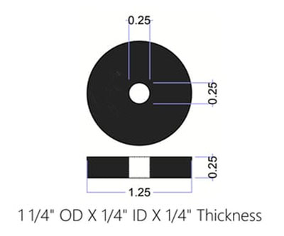 neoprene spacer washer